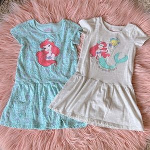 2 Toddler girl Disney Ariel dresses